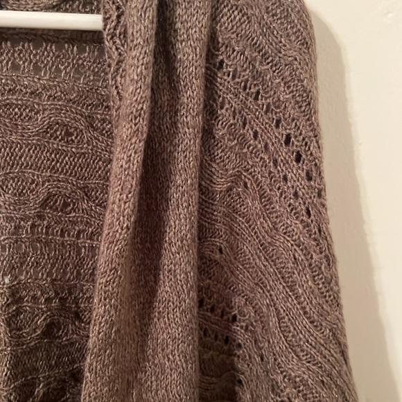 Chicos Sweater Women Size 3 Brown Open Cardigan - Picture 3 of 5